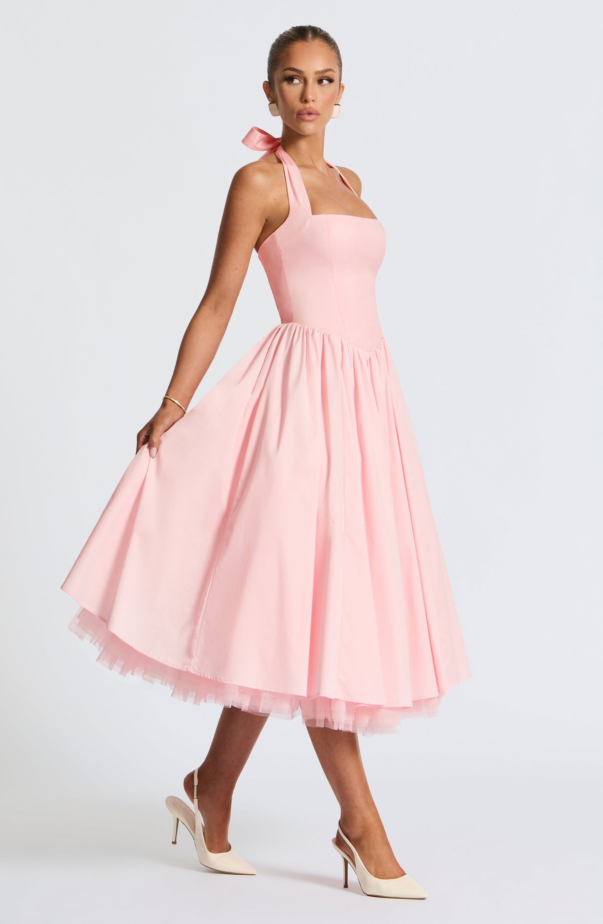 Vestido Beatriz™ | Midi Corsé Halter Cintura Alta - Best Seller
