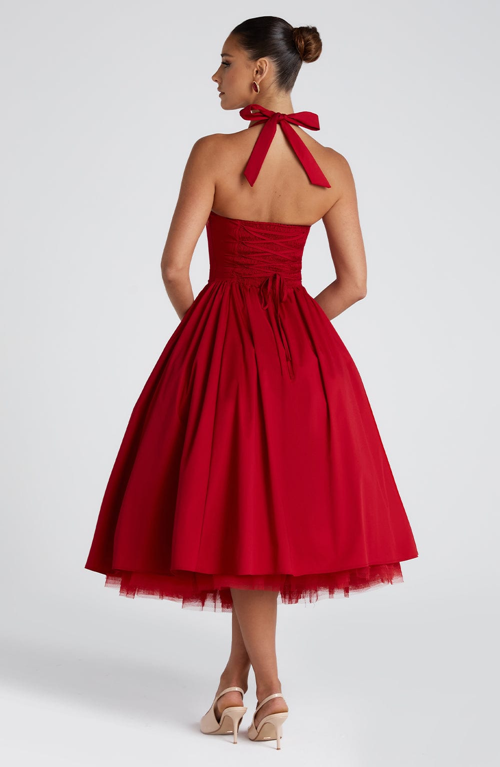 Vestido Beatriz™ | Midi Corsé Halter Cintura Alta - Best Seller