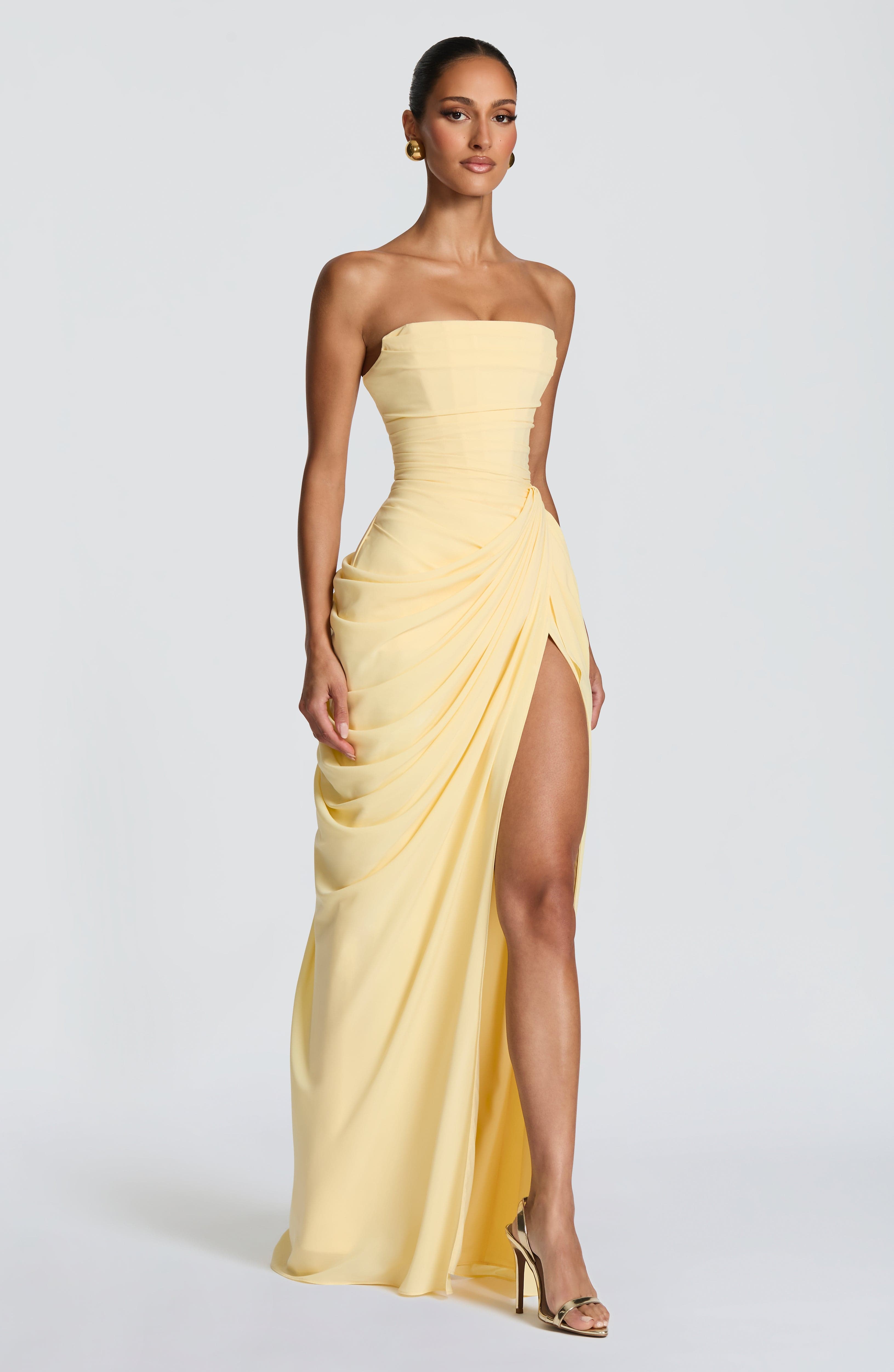 Vestido Lola™ | Maxi Strapless Corsé Interno - Best Seller