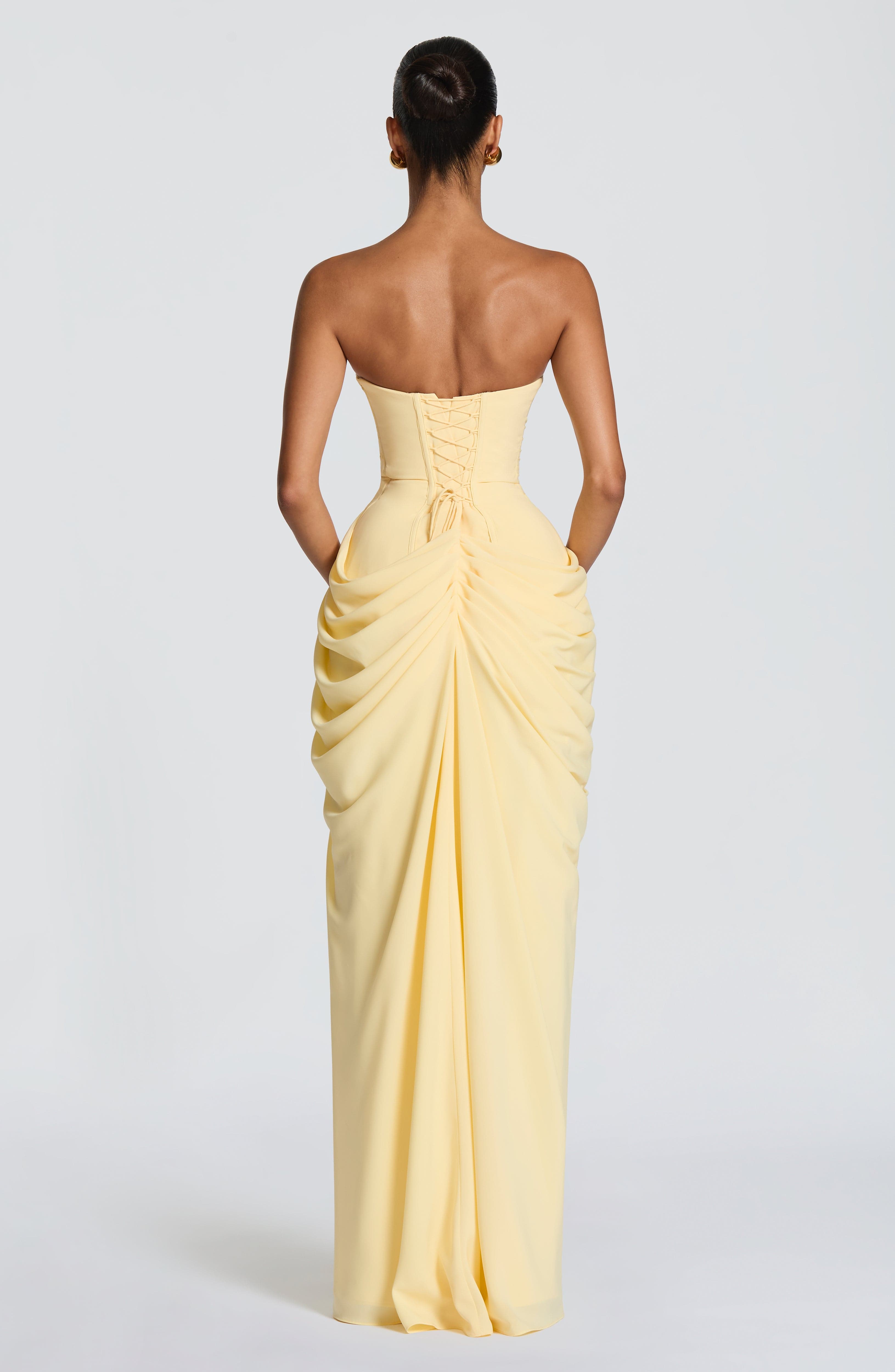 Vestido Lola™ | Maxi Strapless Corsé Interno - Best Seller