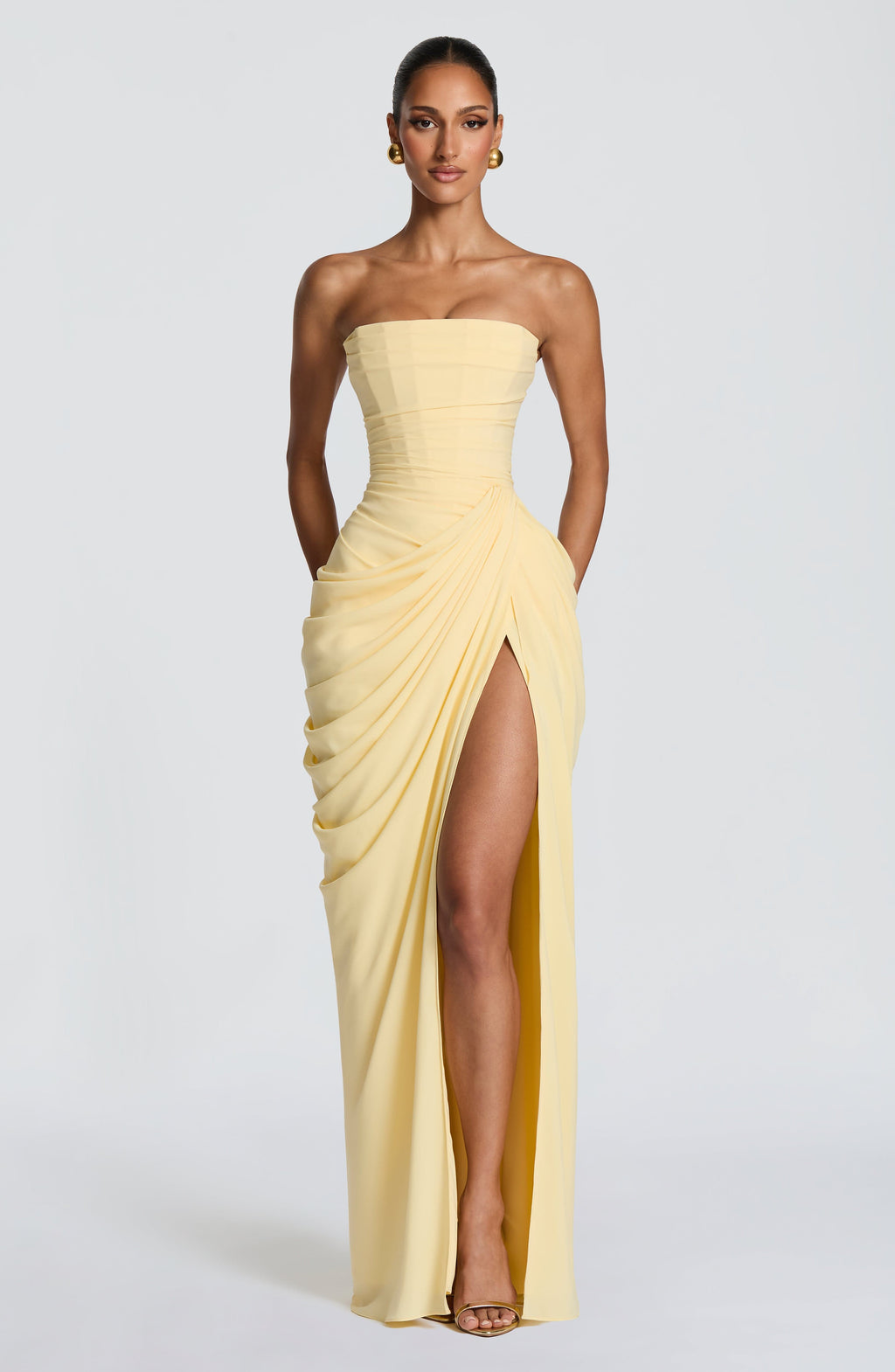 Vestido Lola™ | Maxi Strapless Corsé Interno - Best Seller