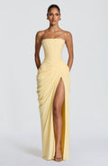 Vestido Lola™ | Maxi Strapless Corsé Interno - Best Seller