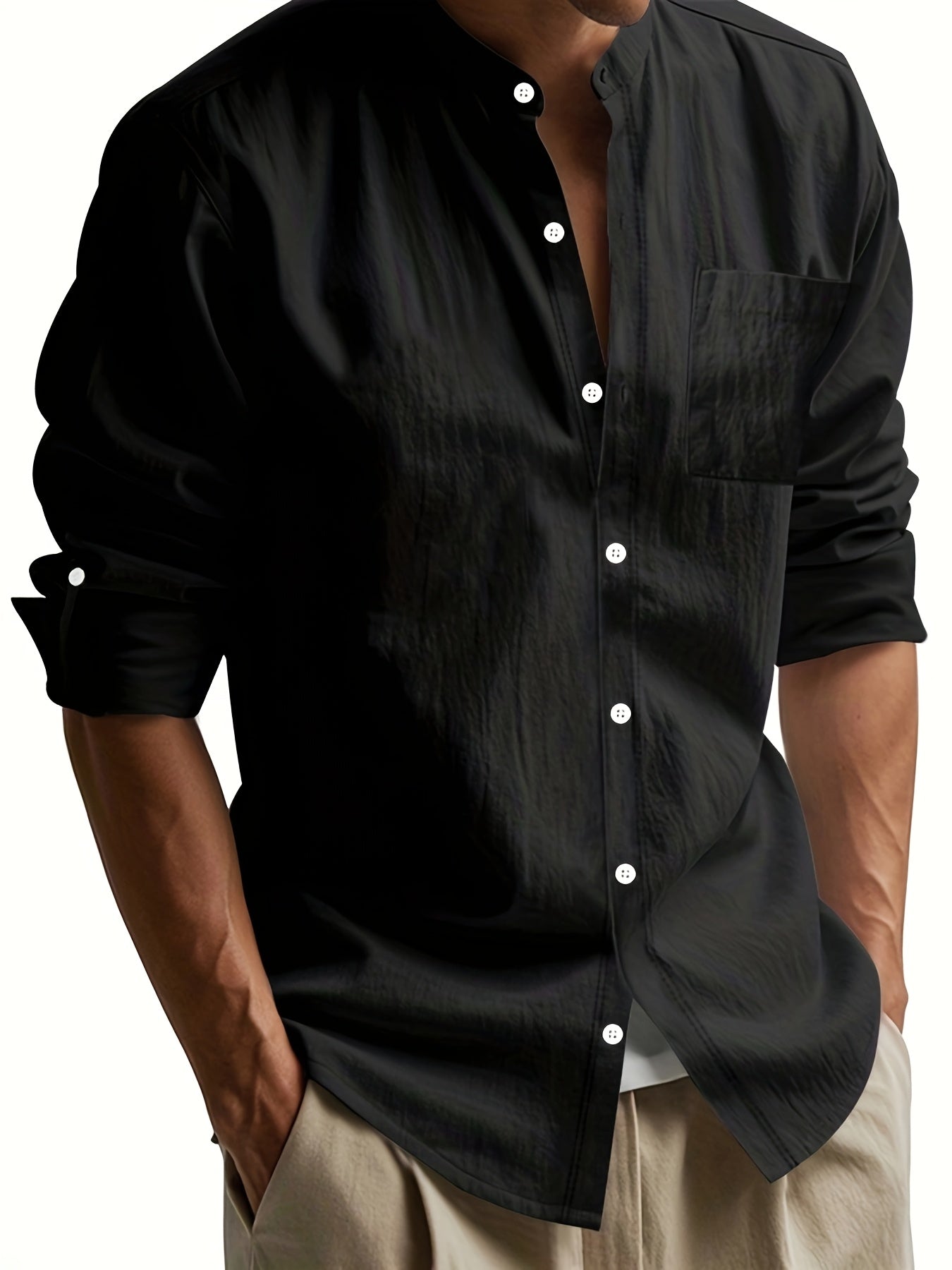 Damiano™ - Camisa masculina elegante de manga larga y diseño moderno