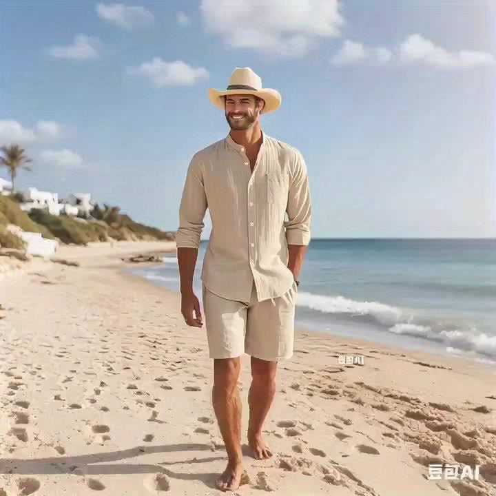 Damiano™ - Camisa masculina elegante de manga larga y diseño moderno