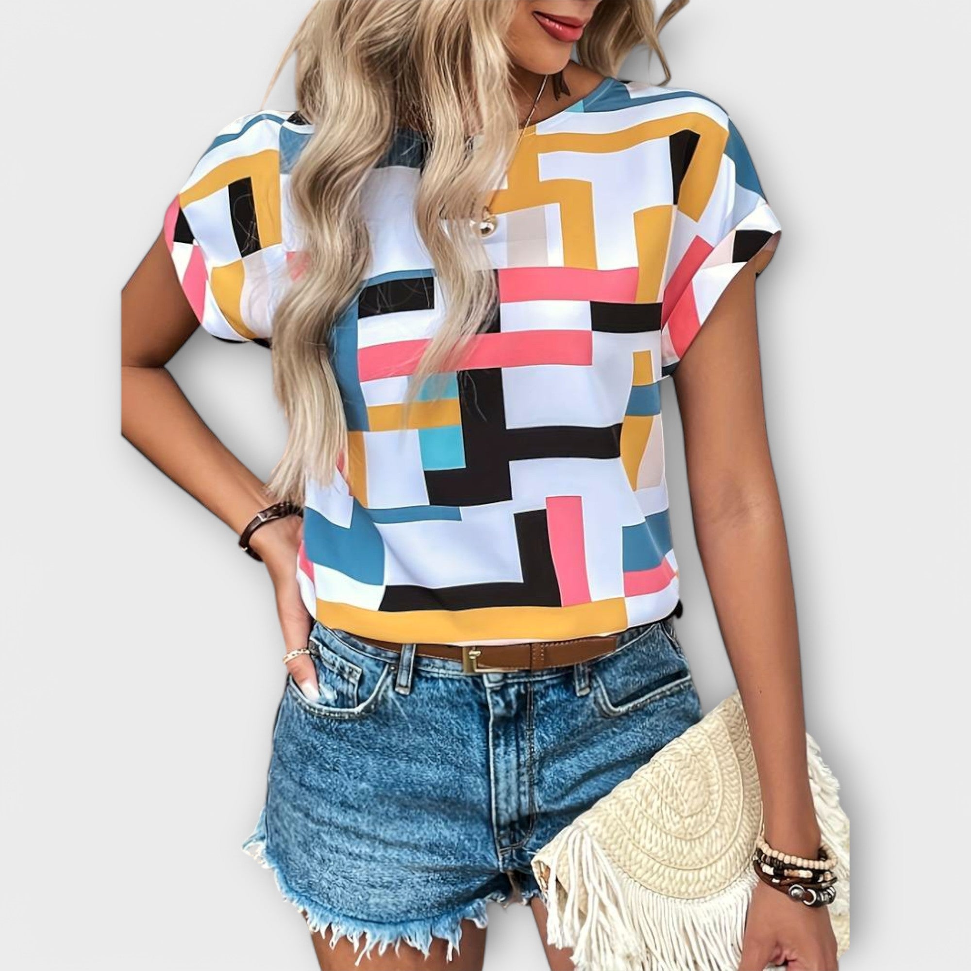 Mónica - Blusa de manga corta