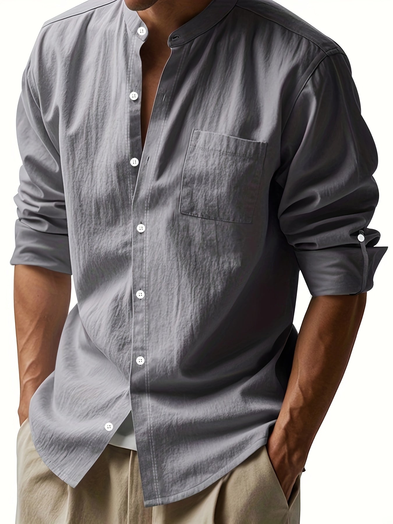 Damiano™ - Camisa masculina elegante de manga larga y diseño moderno