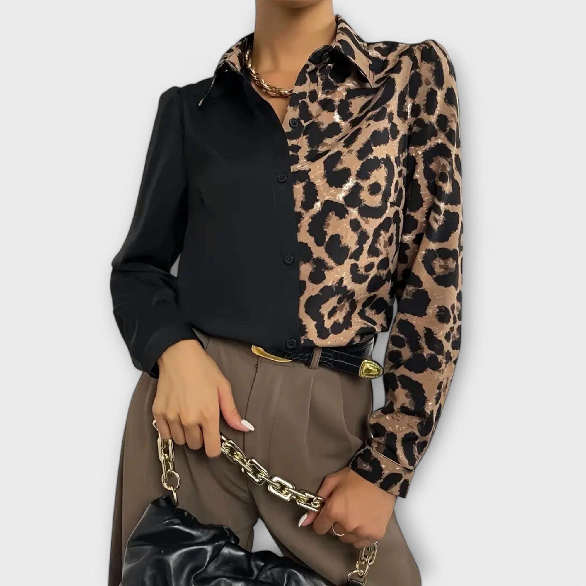 Valentina - Blusa de leopardo simple