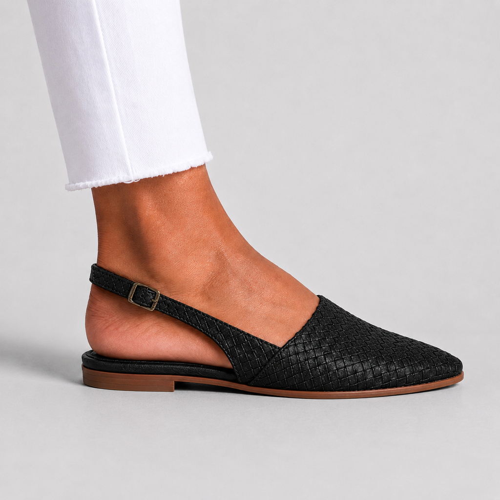 Simone | Mocasines Trenzados con Tira Trasera