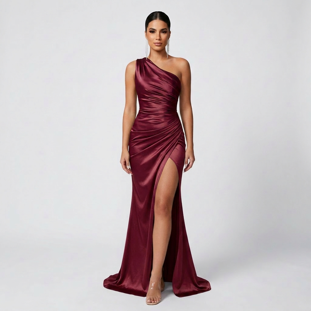 Vestido Tania™ | Maxi Atemporal Verde Oliva y Negro