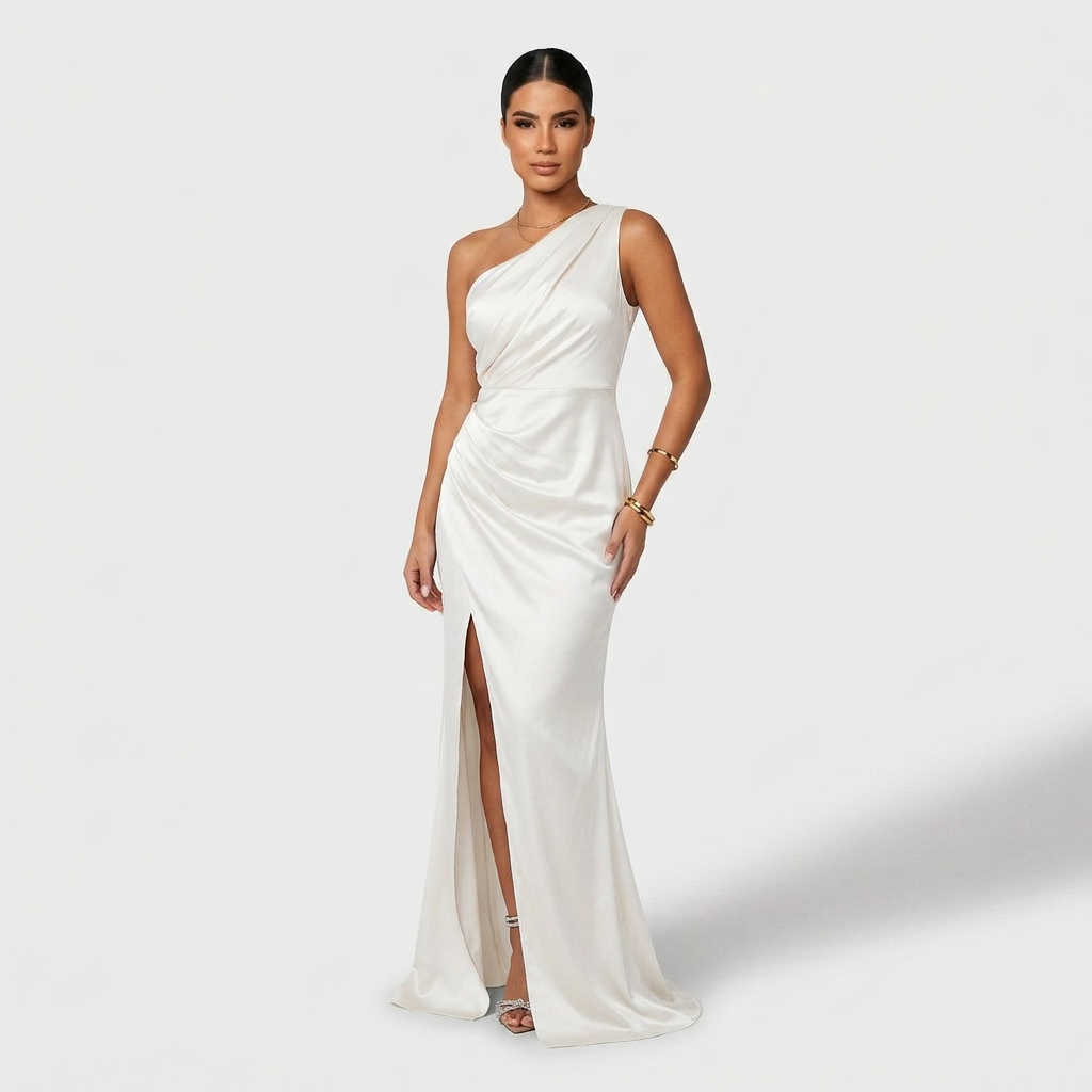 Vestido Carla™ | Maxi Elegante Verde Oliva y Negro
