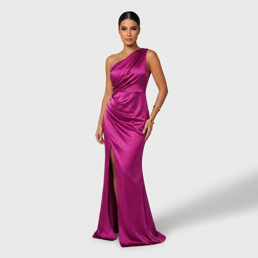 Vestido Carla™ | Maxi Elegante Verde Oliva y Negro