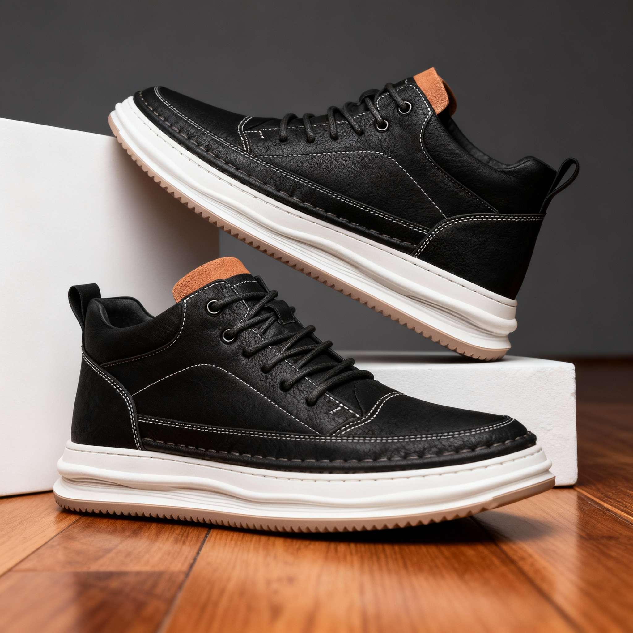 Roberto™ – Zapatillas de Cuero Sintético Premium