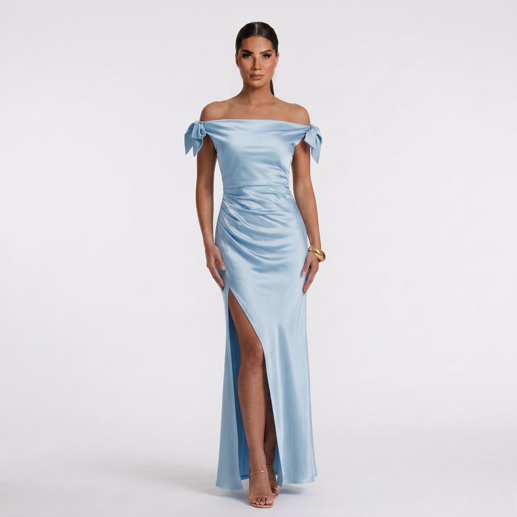 Vestido Teresa™ | Maxi Elegante Verde Oliva y Negro