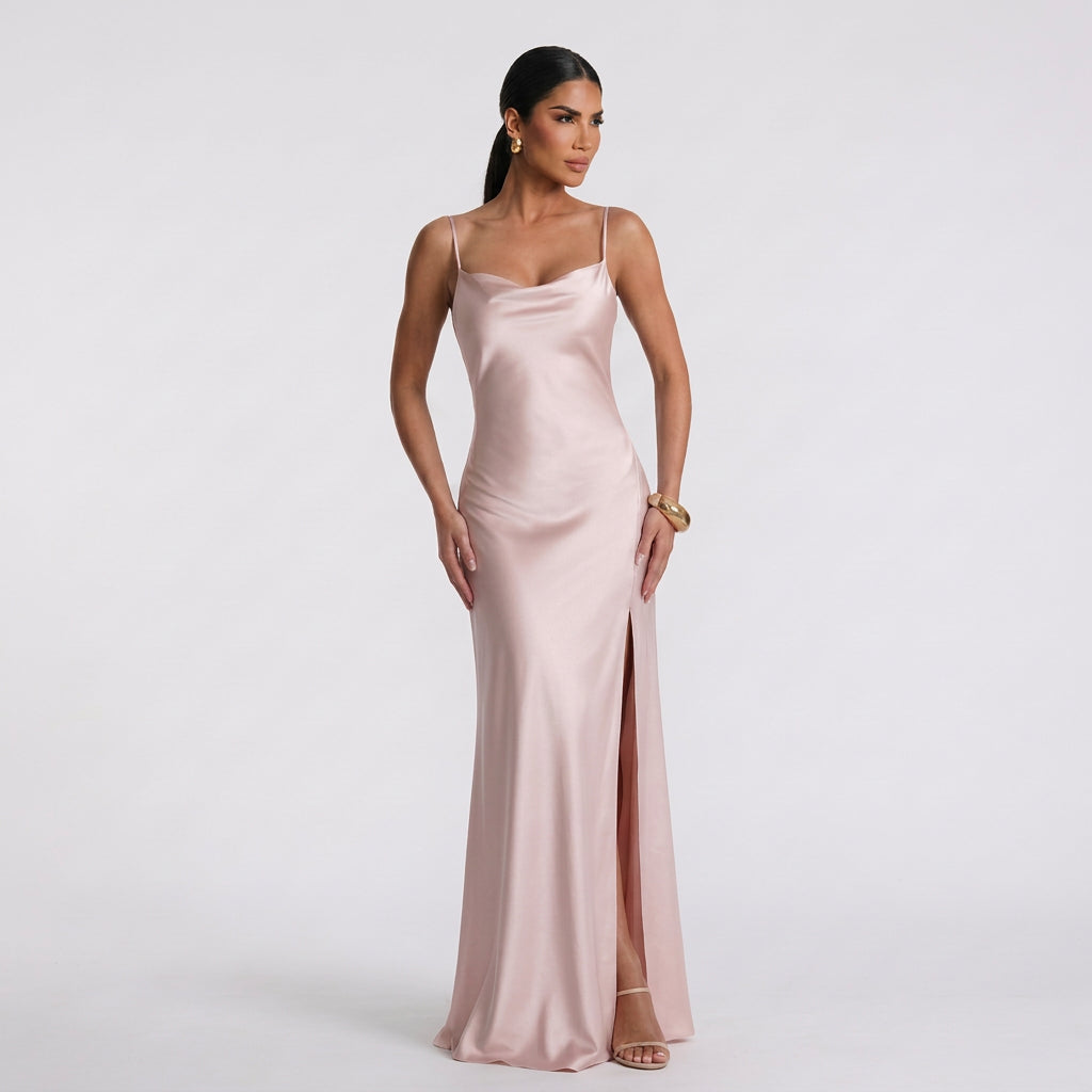 Vestido Leonor™ | Maxi Elegante Azul y Verde