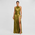 Vestido Leyre™ | Maxi Elegante Dorado Oliva