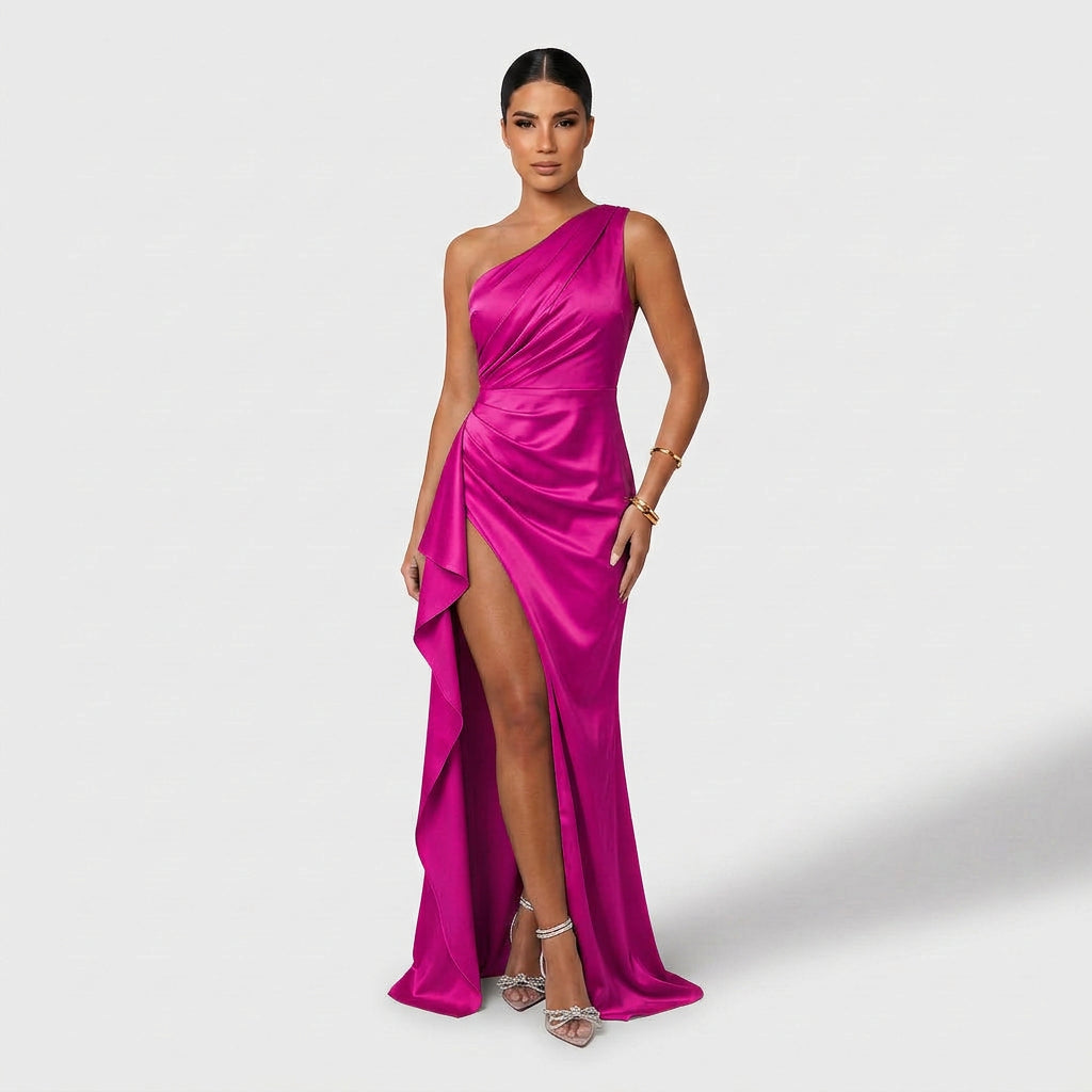 Vestido Joana™ | Maxi Elegante Azul Marino y Blanco