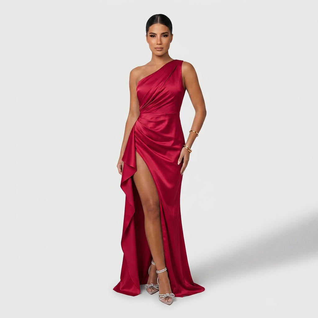 Vestido Joana™ | Maxi Elegante Azul Marino y Blanco