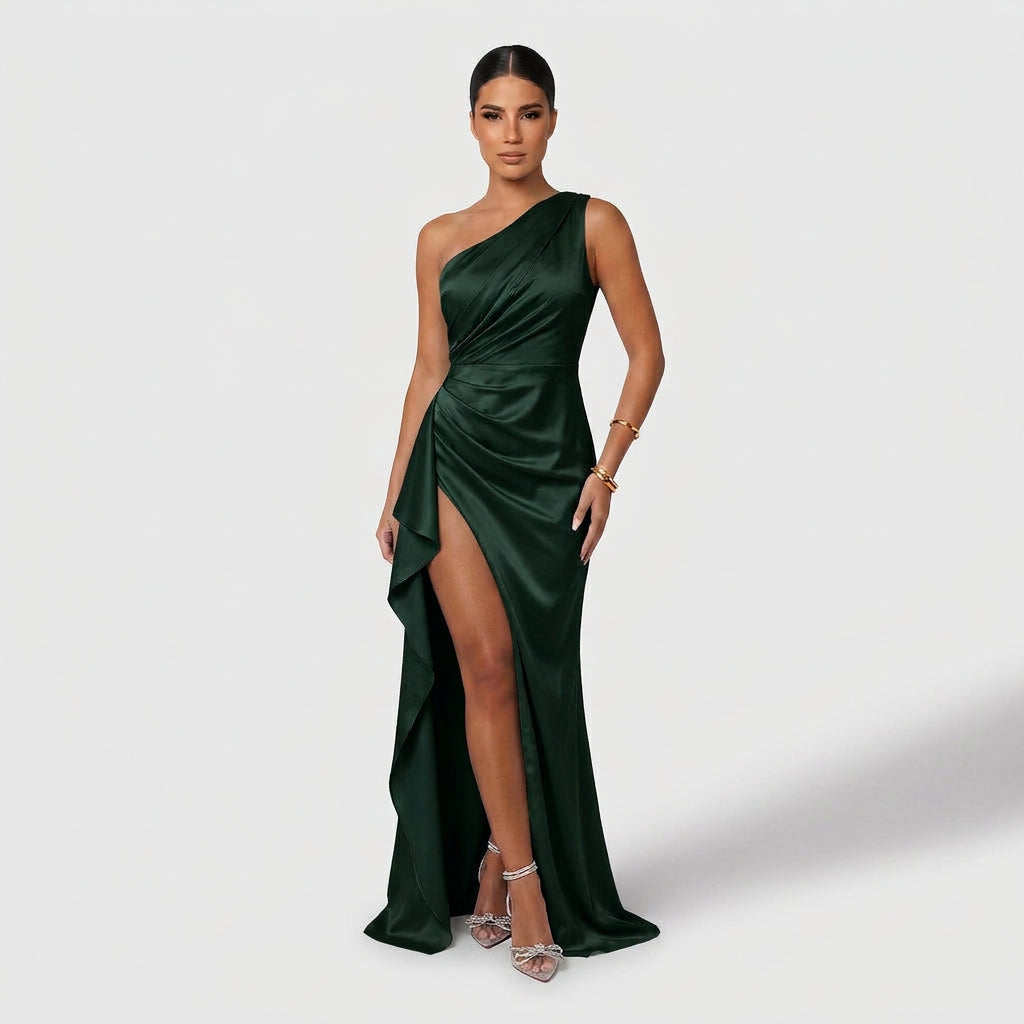 Vestido Joana™ | Maxi Elegante Azul Marino y Blanco