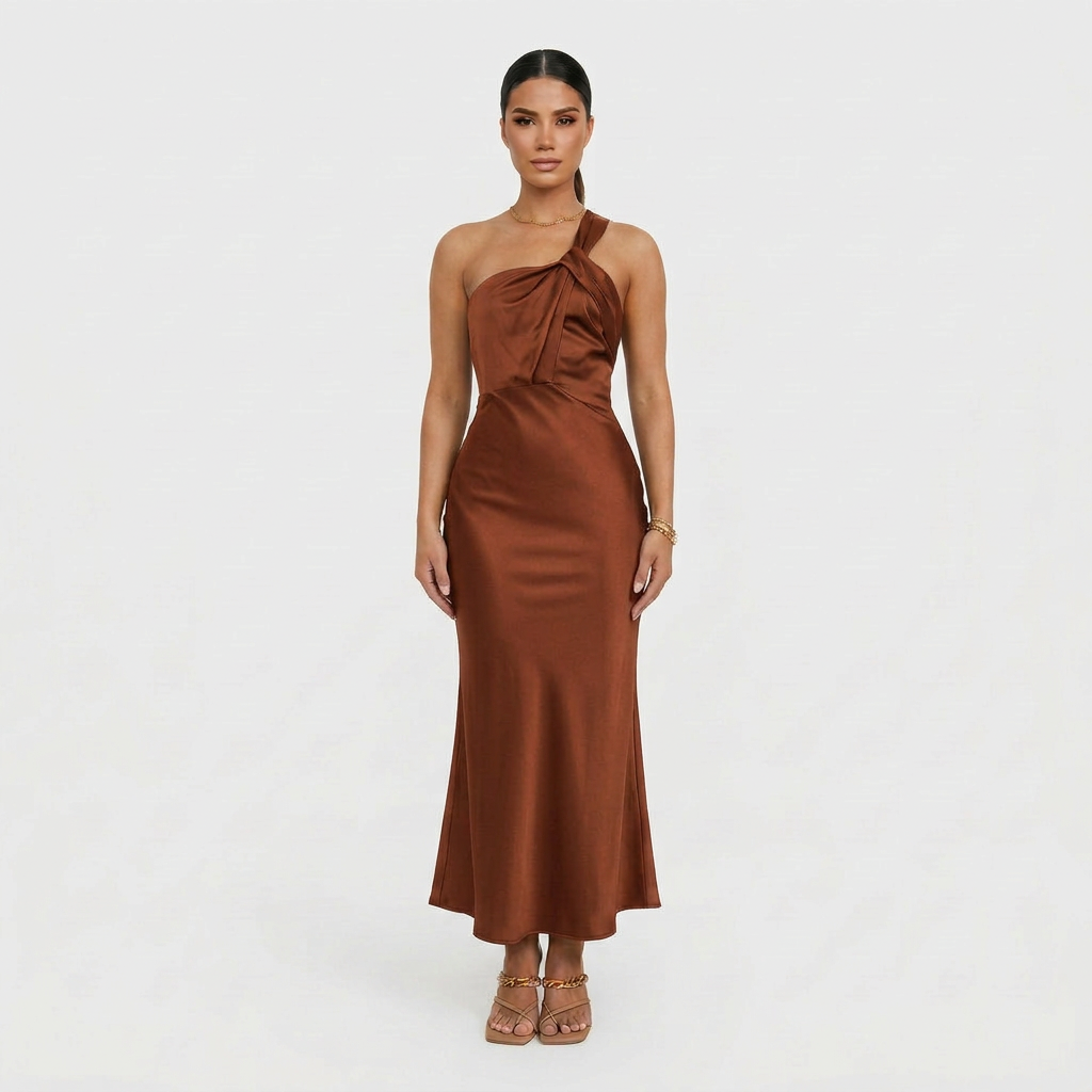 Vestido Lidia™ | Maxi Atemporal Verde y Negro