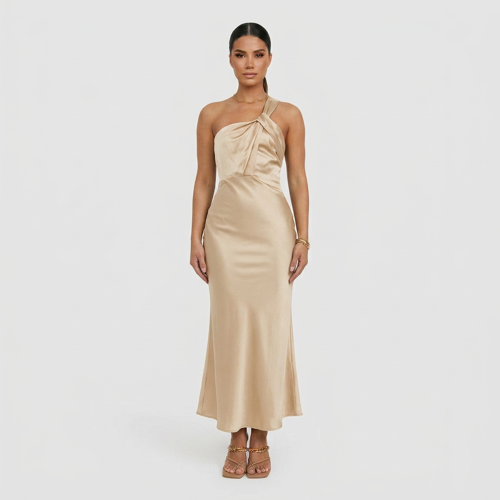 Vestido Lidia™ | Maxi Atemporal Verde y Negro