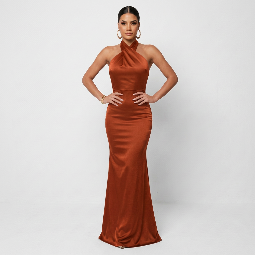 Vestido Liana™ | Maxi Fluido Elegante Verde y Negro