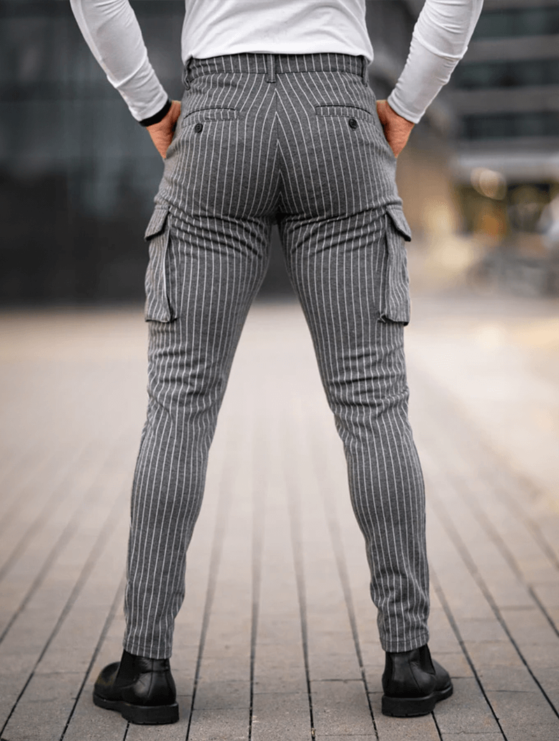Vittorio Pantalones Slim Fit - Gris