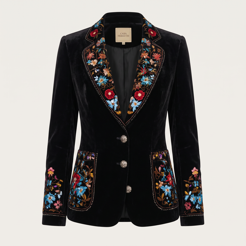 Apollonia | Saco bordado floral multicolor