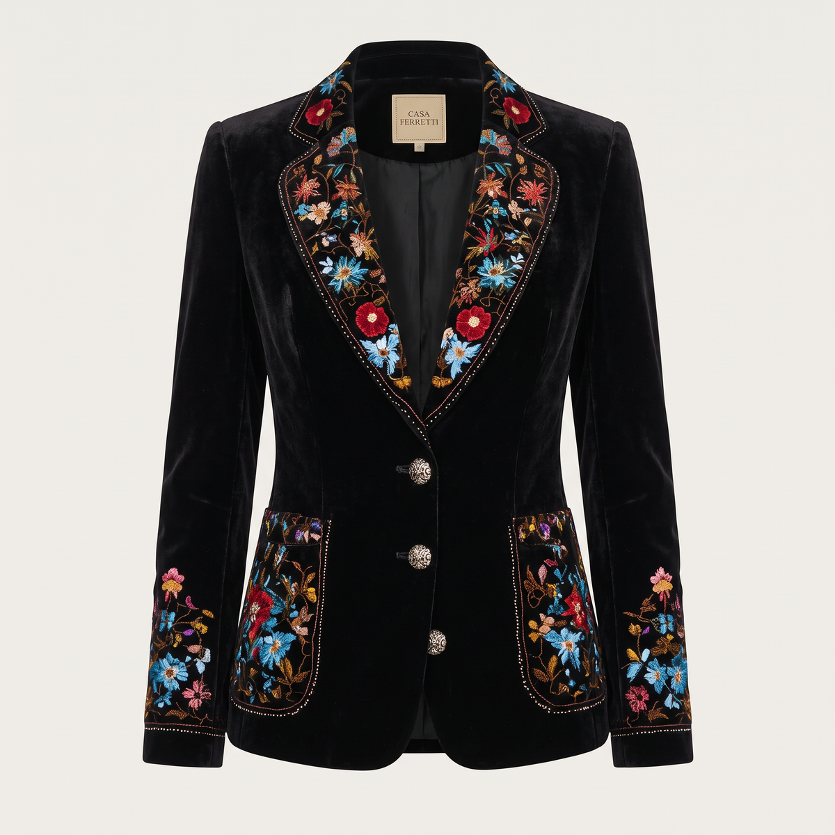 Apollonia | Saco bordado floral multicolor