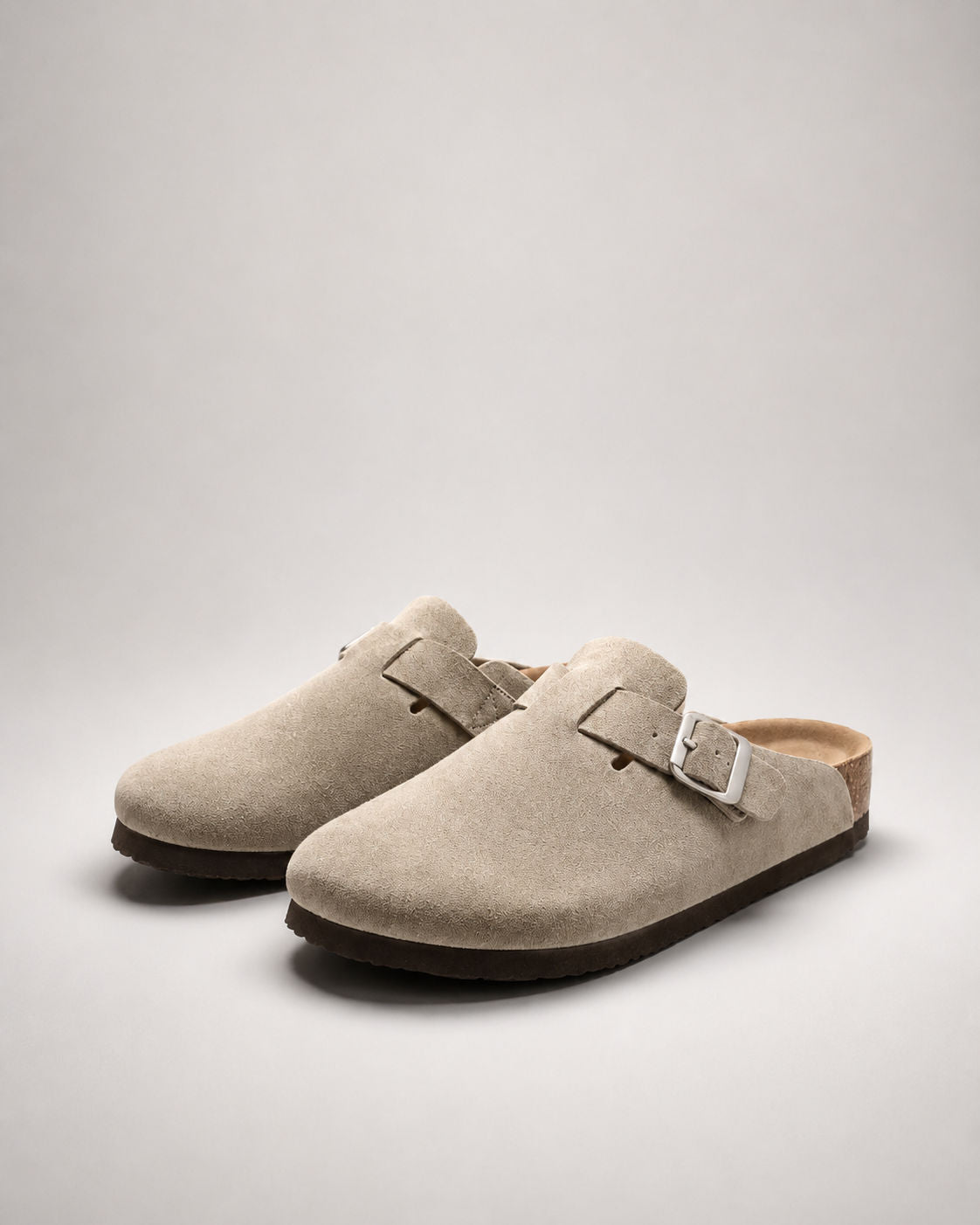KASSEL™ | Zuecos de Ante con Plantilla Suave Premium