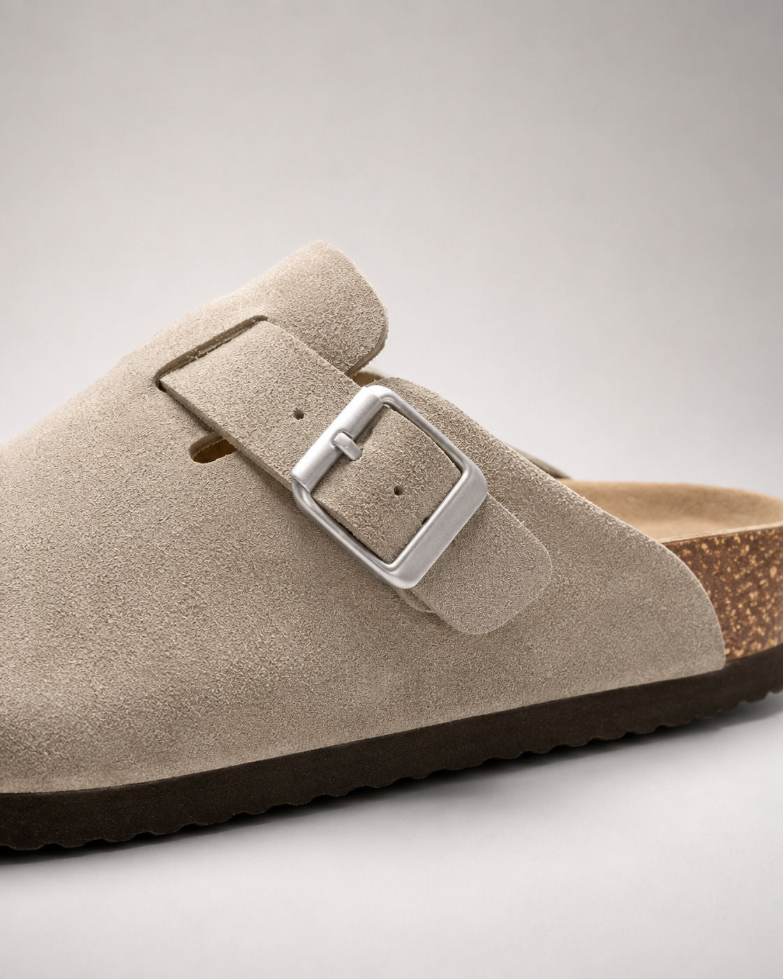 KASSEL™ | Zuecos de Ante con Plantilla Suave Premium