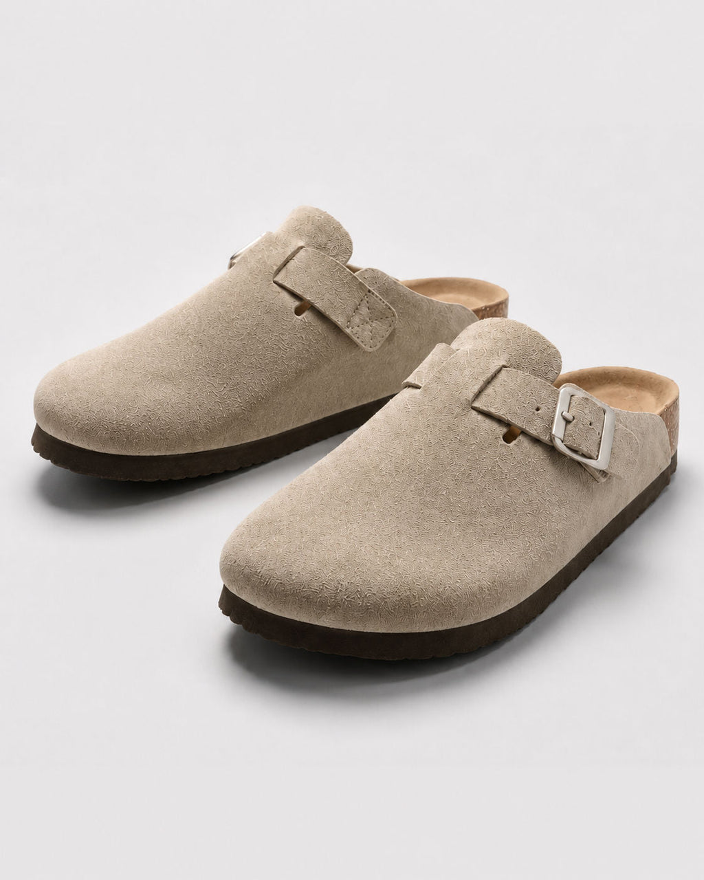 KASSEL™ | Zuecos de Ante con Plantilla Suave Premium