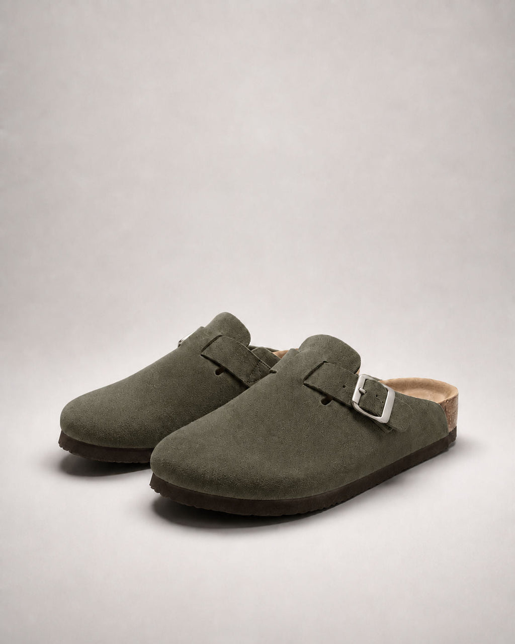 KASSEL™ | Zuecos de Ante con Plantilla Suave Premium