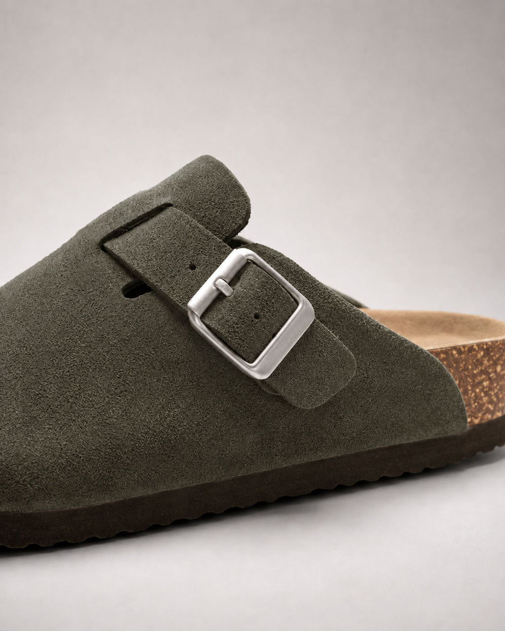KASSEL™ | Zuecos de Ante con Plantilla Suave Premium
