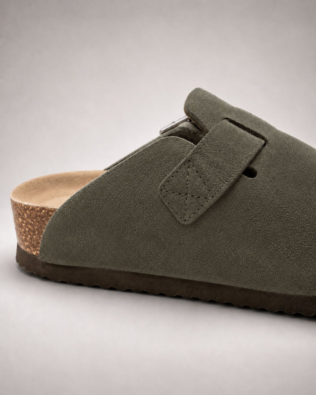 KASSEL™ | Zuecos de Ante con Plantilla Suave Premium