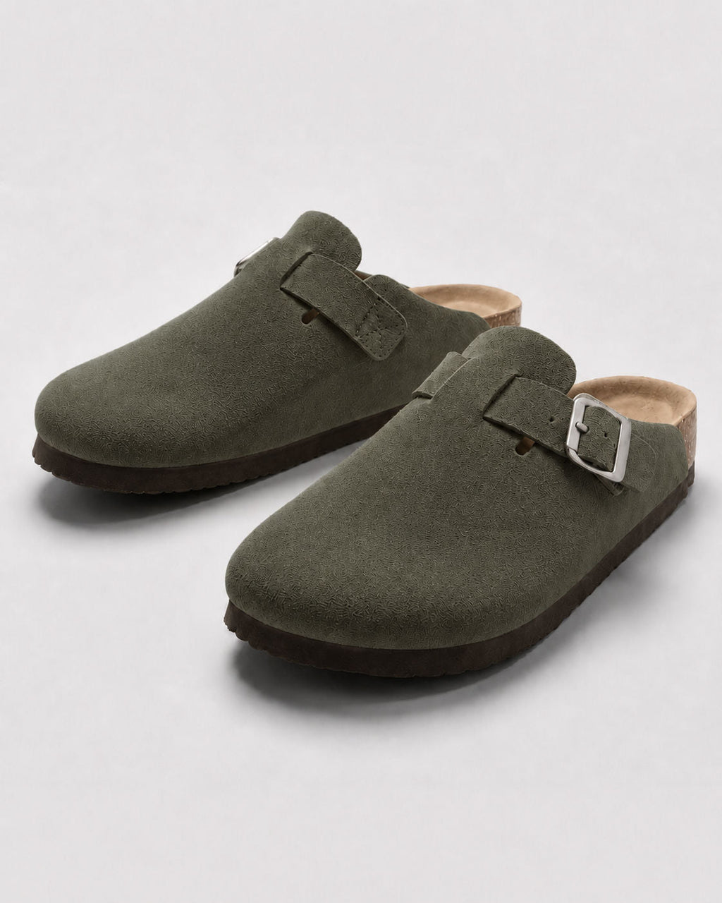 KASSEL™ | Zuecos de Ante con Plantilla Suave Premium