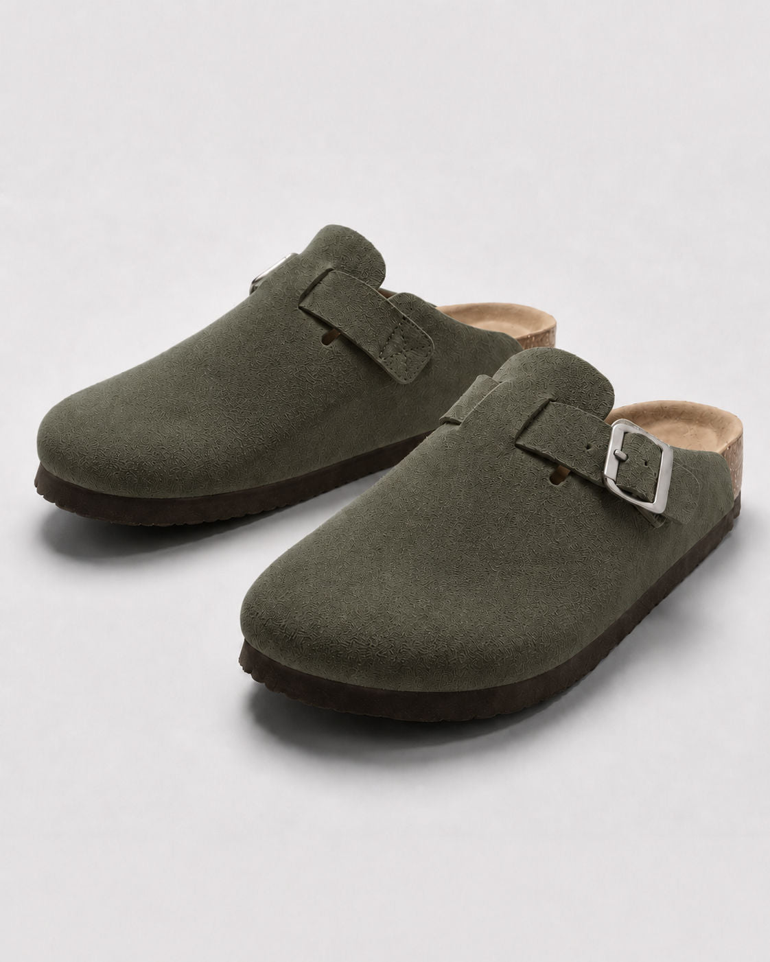 KASSEL™ | Zuecos de Ante con Plantilla Suave Premium