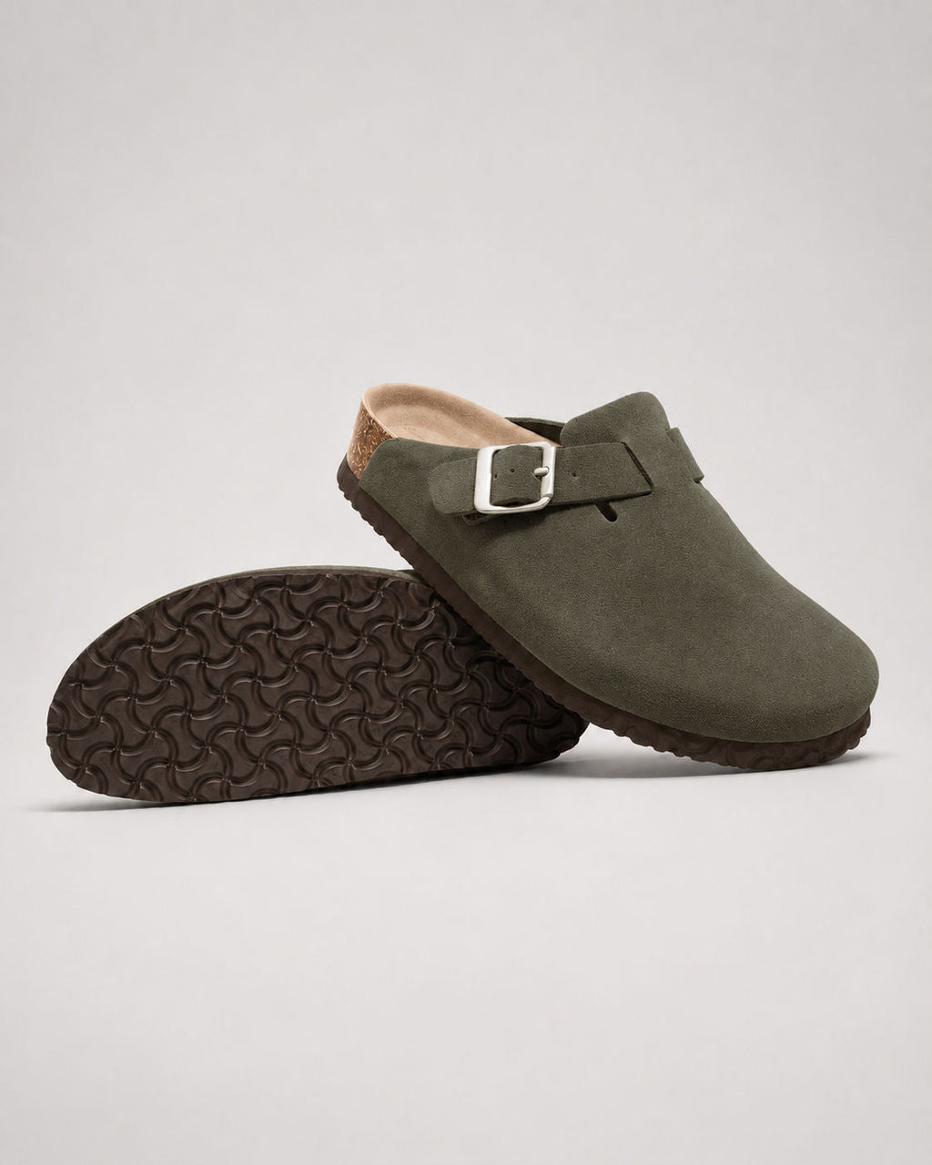 KASSEL™ | Zuecos de Ante con Plantilla Suave Premium