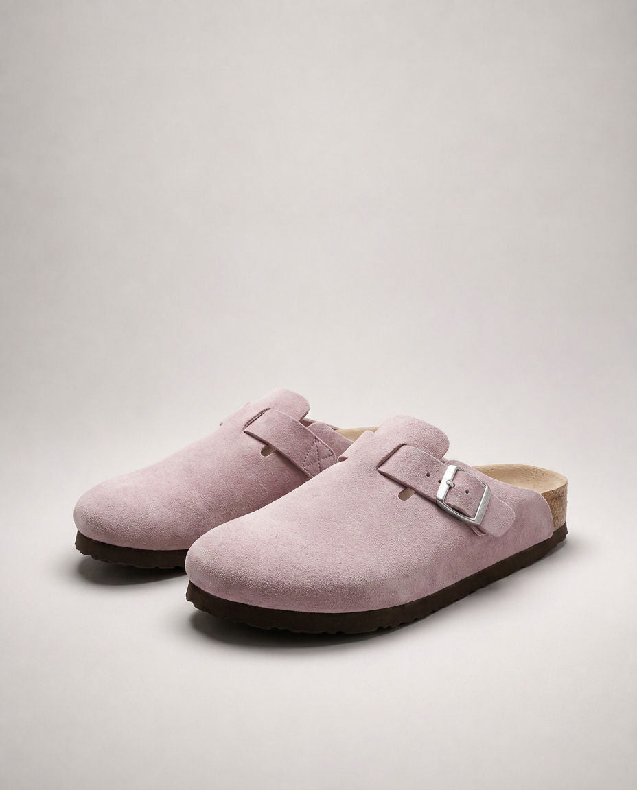 KASSEL™ | Zuecos de Ante con Plantilla Suave Premium