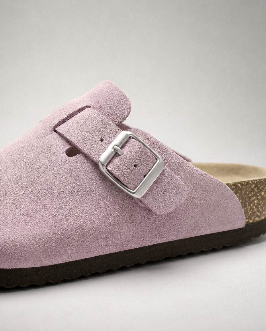 KASSEL™ | Zuecos de Ante con Plantilla Suave Premium