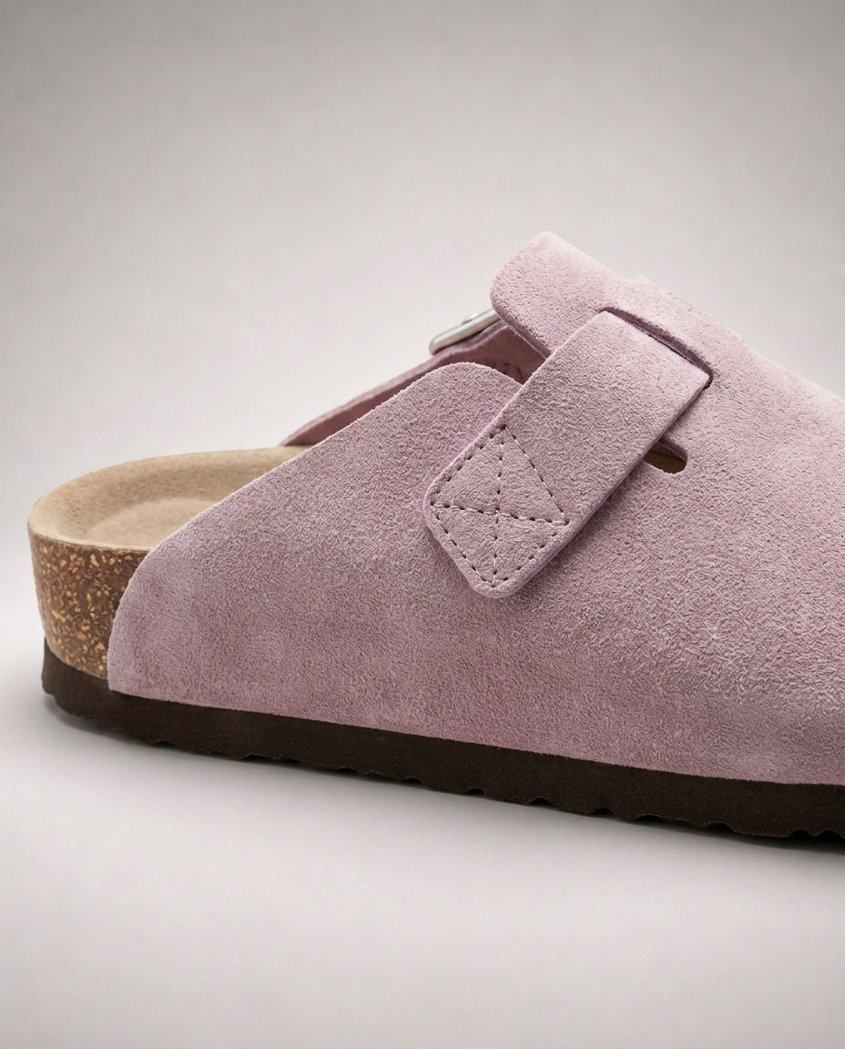 KASSEL™ | Zuecos de Ante con Plantilla Suave Premium