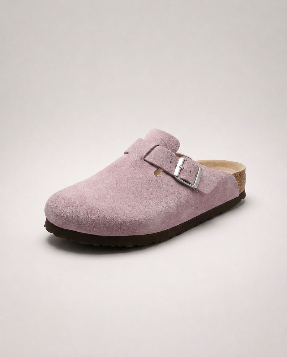 KASSEL™ | Zuecos de Ante con Plantilla Suave Premium