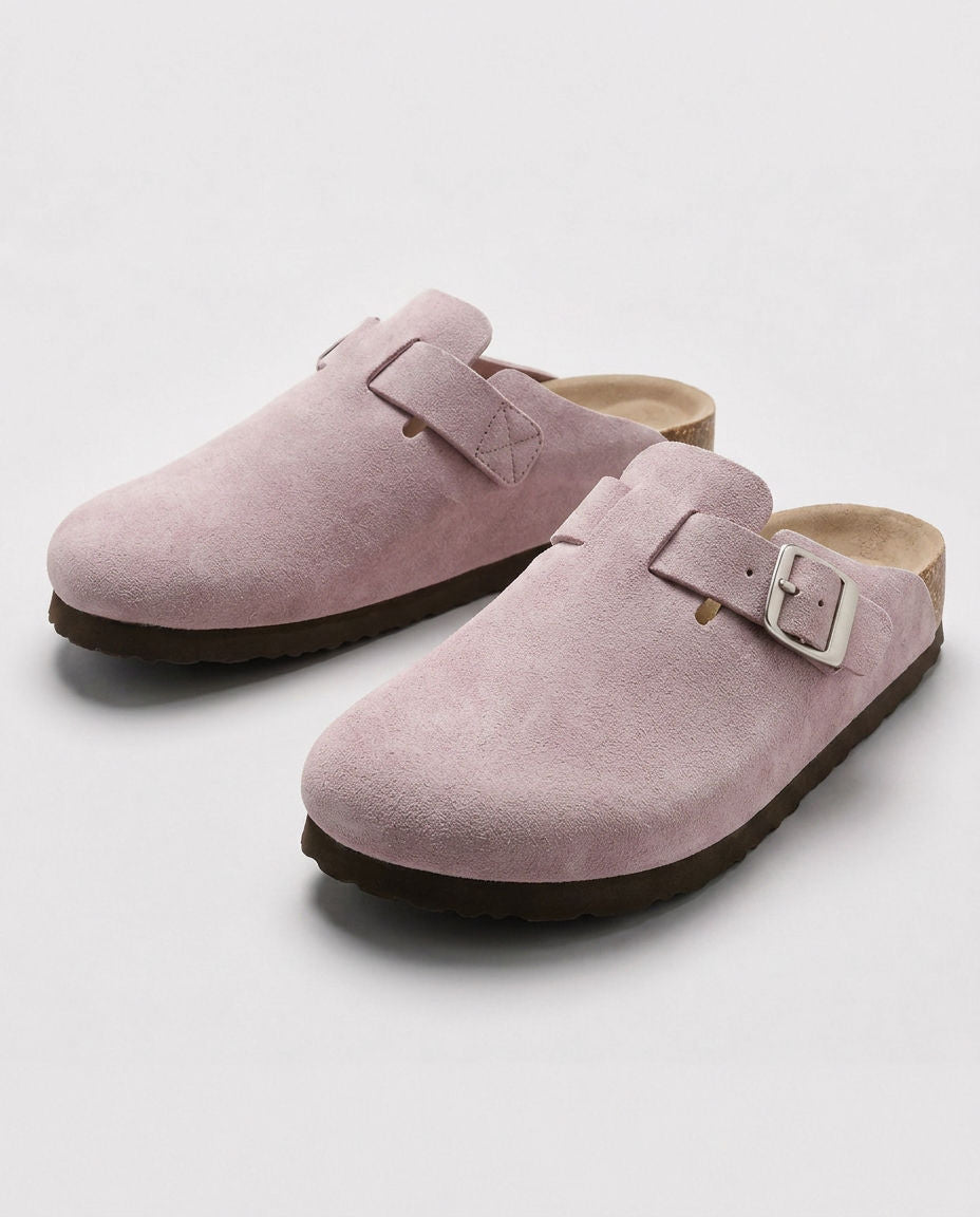 KASSEL™ | Zuecos de Ante con Plantilla Suave Premium