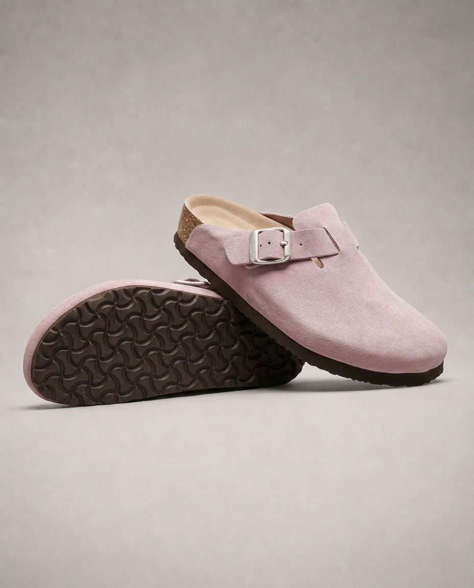 KASSEL™ | Zuecos de Ante con Plantilla Suave Premium