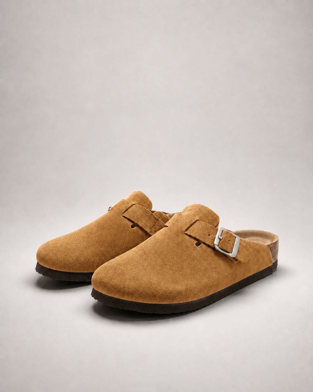 KASSEL™ | Zuecos de Ante con Plantilla Suave Premium