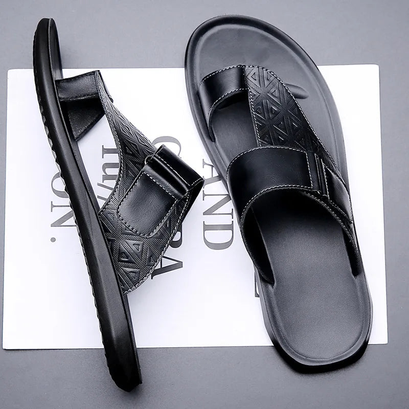 ASTON™ | Sandalias de Cuero con Tira en el Dedo