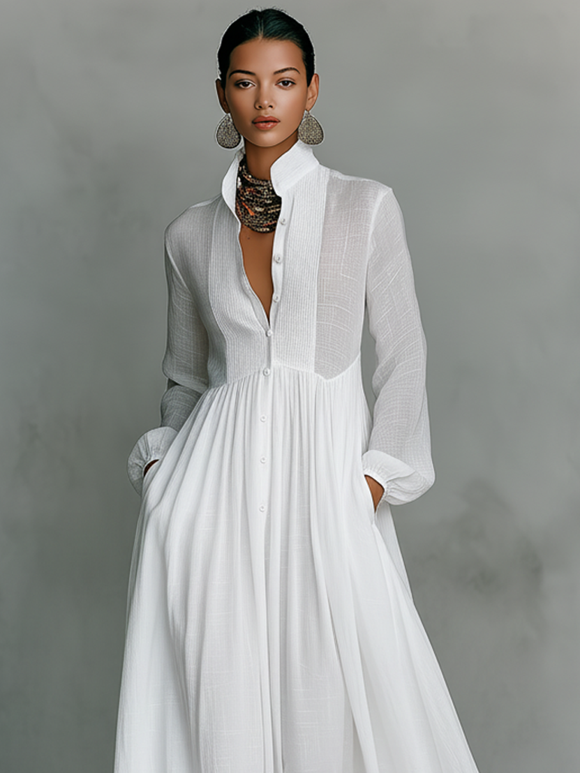 Rebeca | Vestido largo minimalista