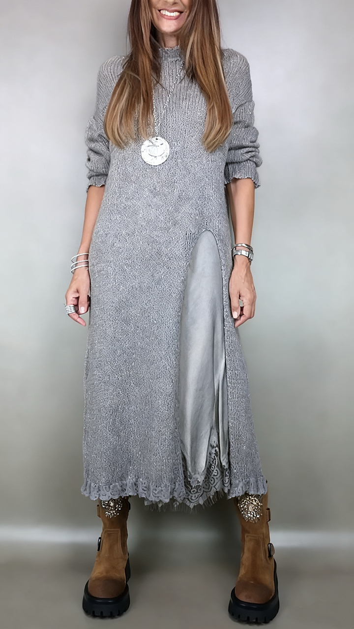 Laluna | Conjunto de Suéter Largo y Vestido