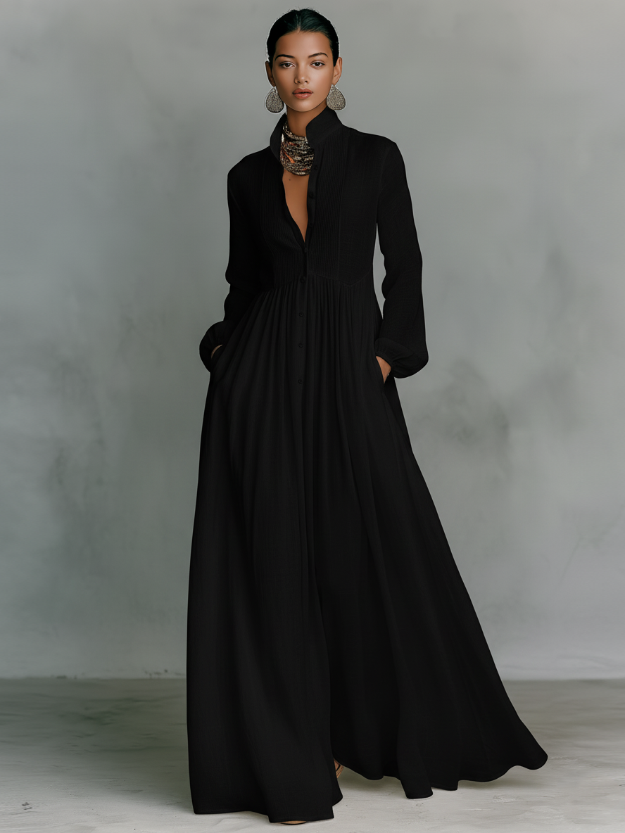 Rebeca | Vestido largo minimalista
