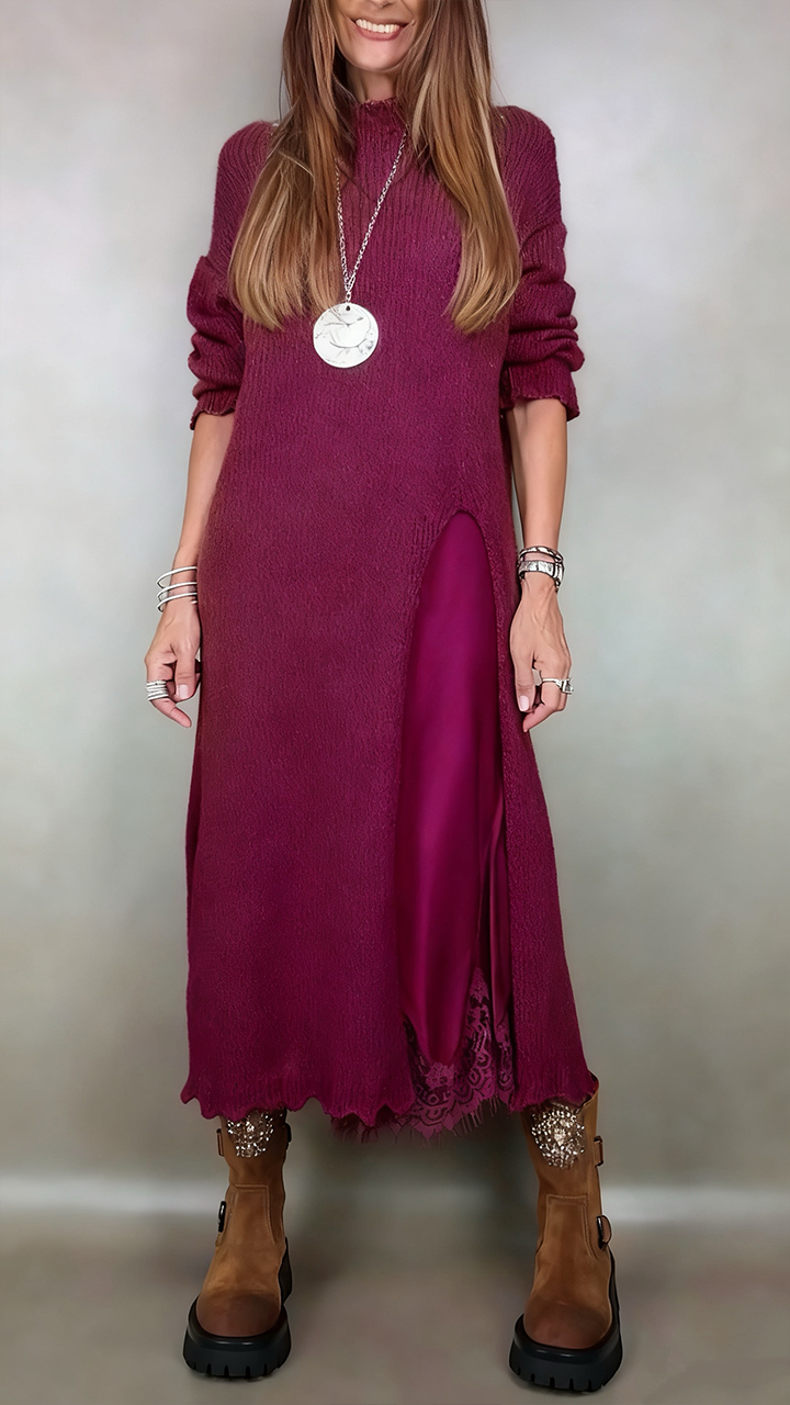 Laluna | Conjunto de Suéter Largo y Vestido