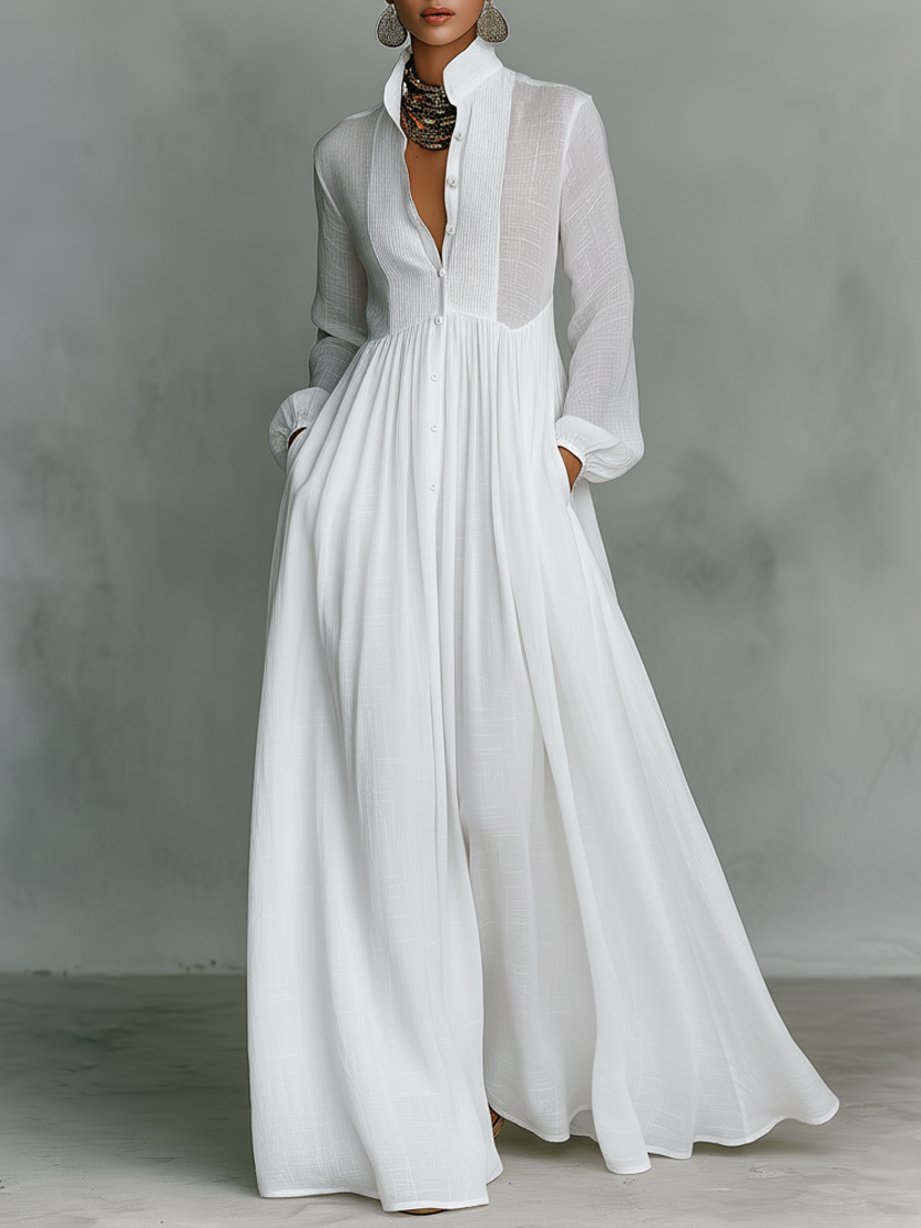 Rebeca | Vestido largo minimalista